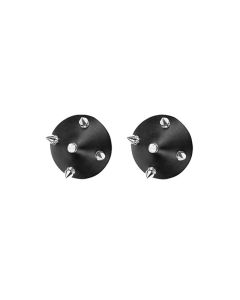 Nipplicious Temptress Leather Pasties w/Studs - Black