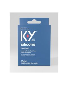 K-Y Silicone True Feel Lube Pack of 3 Satchet
